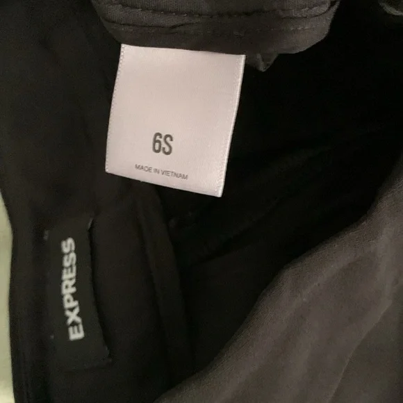 Express Ankle Super High Rise Black Pants - Picture 5 of 8